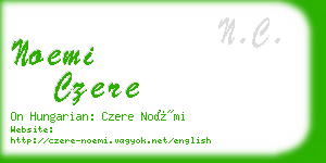 noemi czere business card